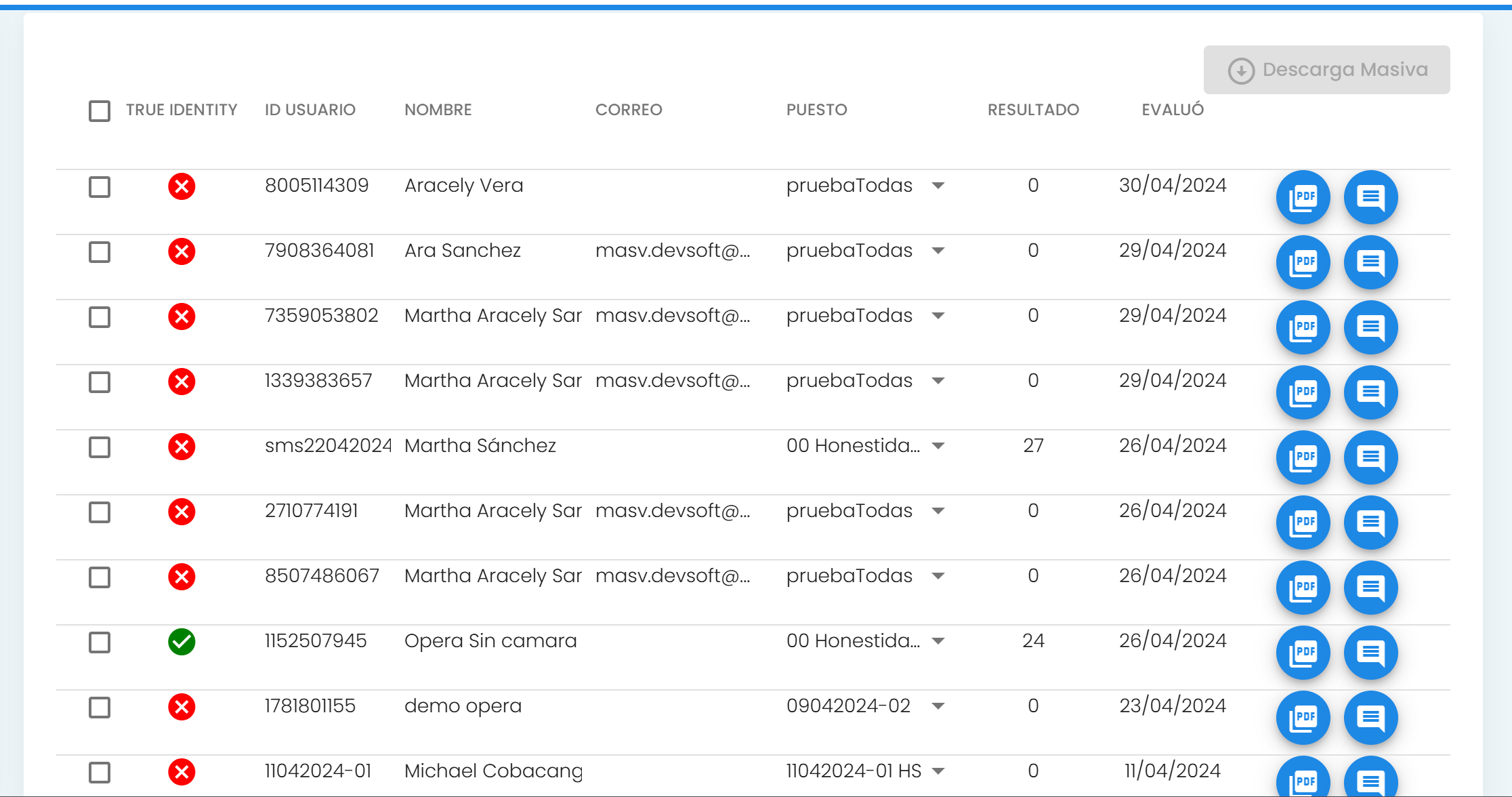 Búsqueda Honestidad Seleccion Búsqueda Honestidad Seleccion